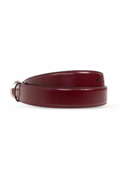 Gucci BURGUNDY Belt with logo