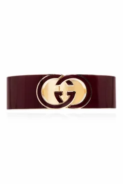 Gucci BURGUNDY Bracelet with logo