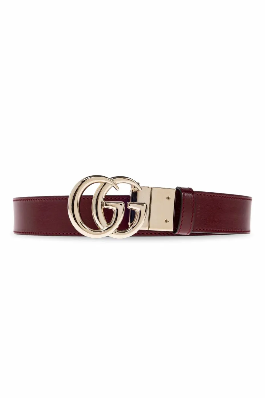 Gucci BURGUNDY Double-sided belt