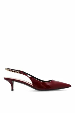 Gucci BURGUNDY Glossy pumps