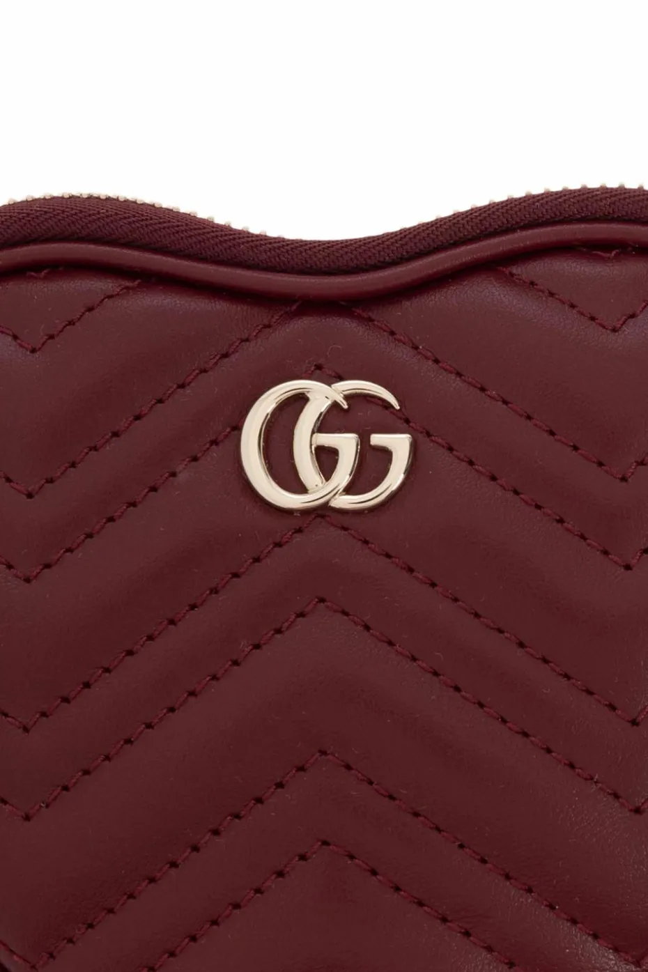 Gucci BURGUNDY Handbag "GG Marmont Mini"