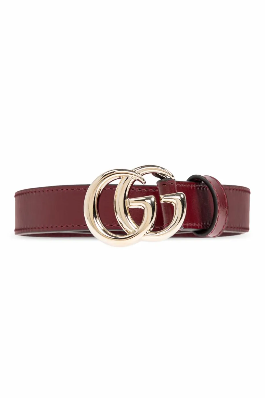 Gucci BURGUNDY Leather belt