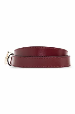 Gucci BURGUNDY Leather belt