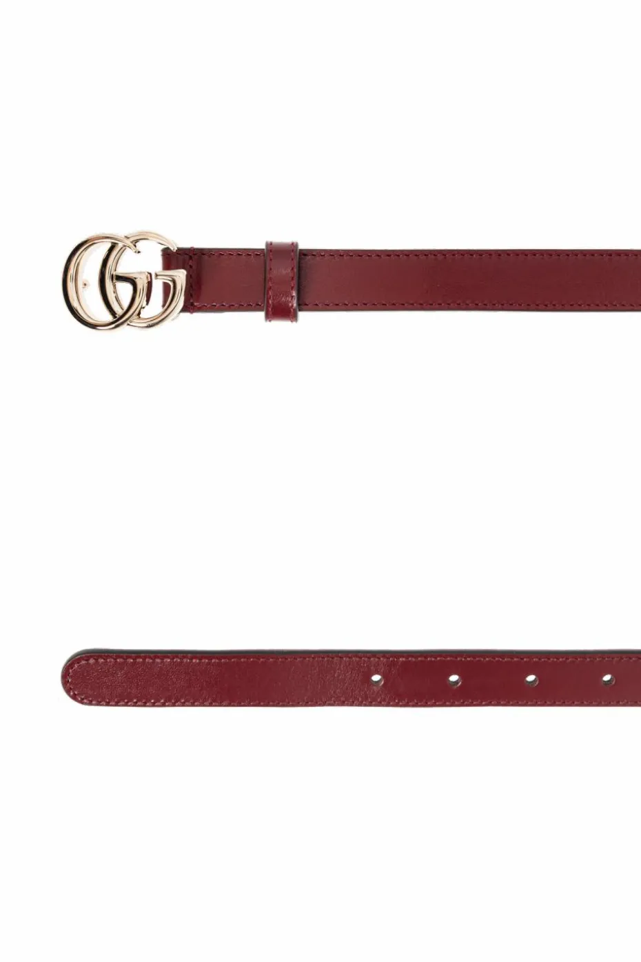 Gucci BURGUNDY Leather belt