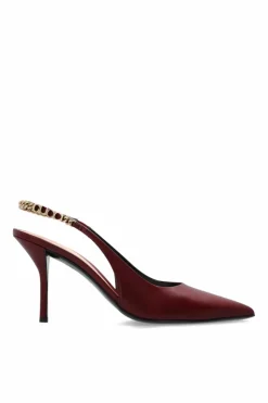 Gucci BURGUNDY Leather high-heeled shoes Signoria