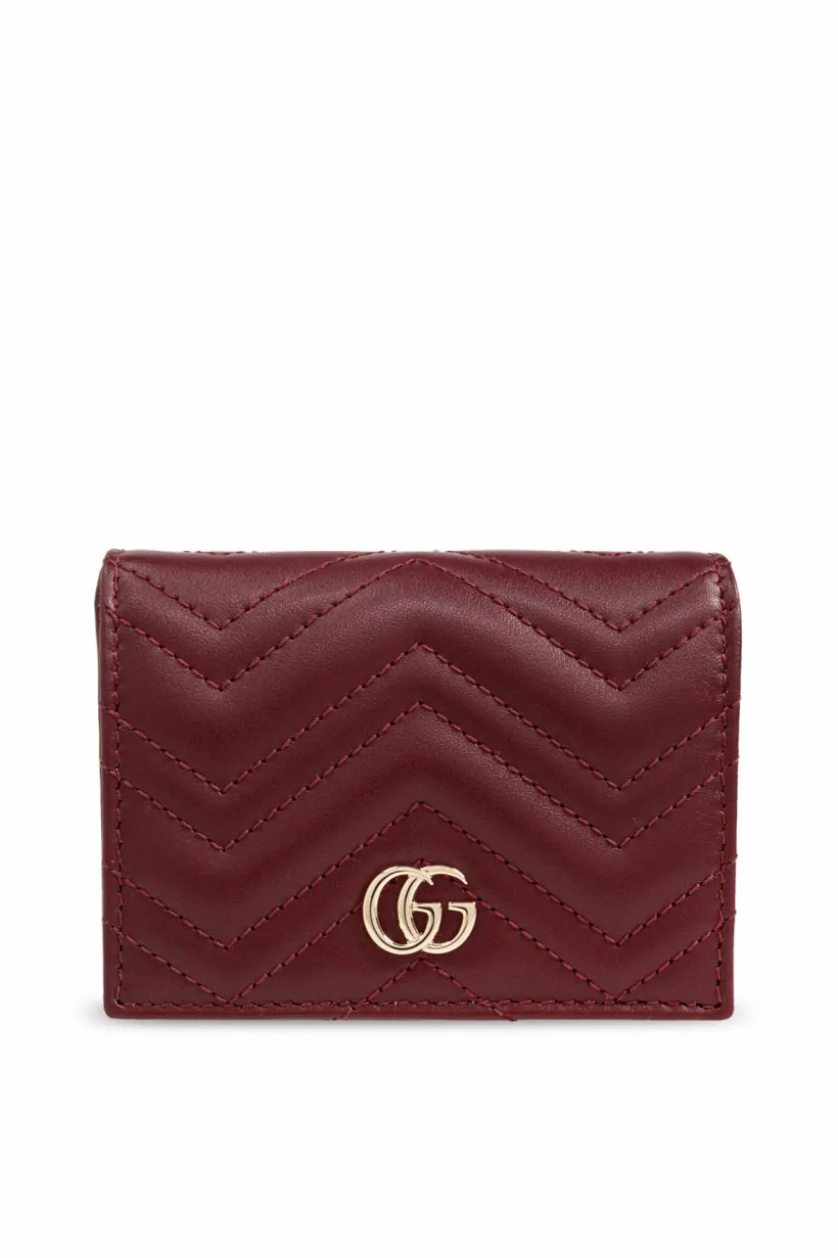 Gucci BURGUNDY Leather wallet with logo