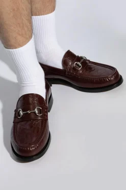Gucci BURGUNDY Loafers shoes
