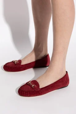 Gucci BURGUNDY Loafers with monogram