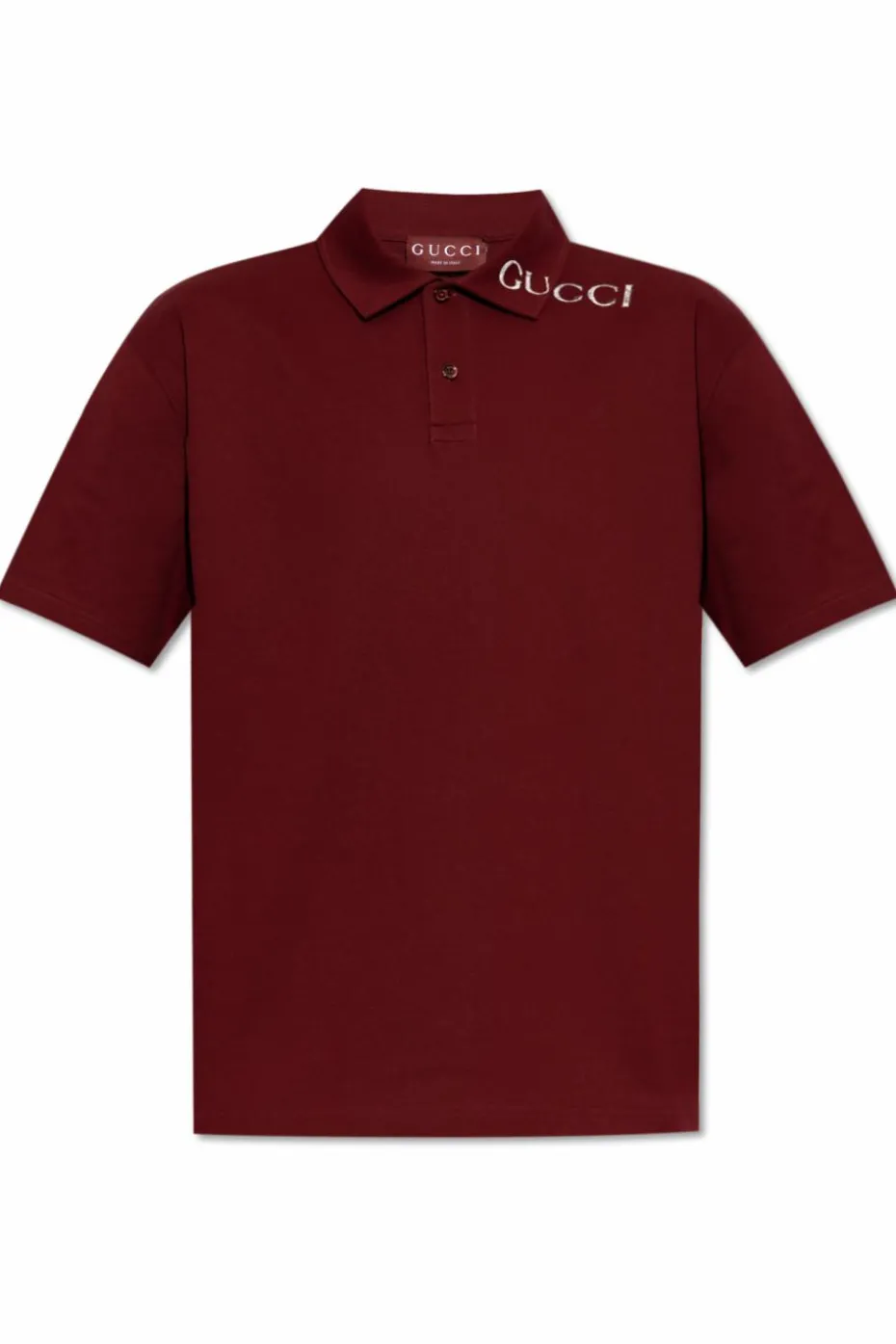 Gucci BURGUNDY Polo with Logo