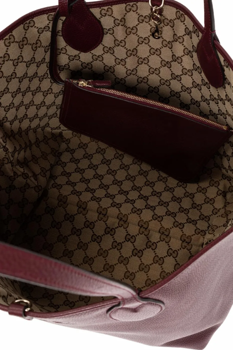 Gucci BURGUNDY Reversible "Totissima Large" shopper bag