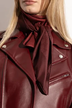 Gucci BURGUNDY Silk scarf
