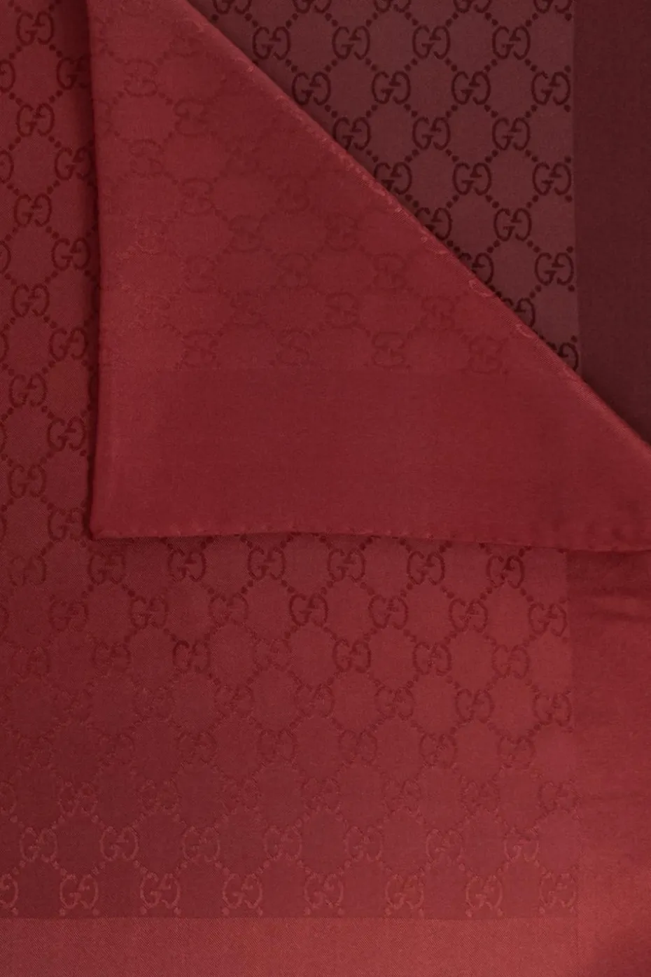 Gucci BURGUNDY Silk scarf