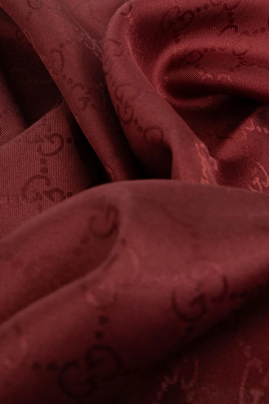 Gucci BURGUNDY Silk scarf