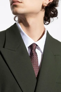 Gucci BURGUNDY Silk tie