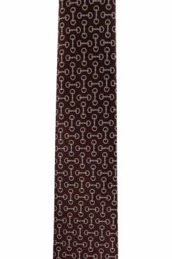 Gucci BURGUNDY Silk tie