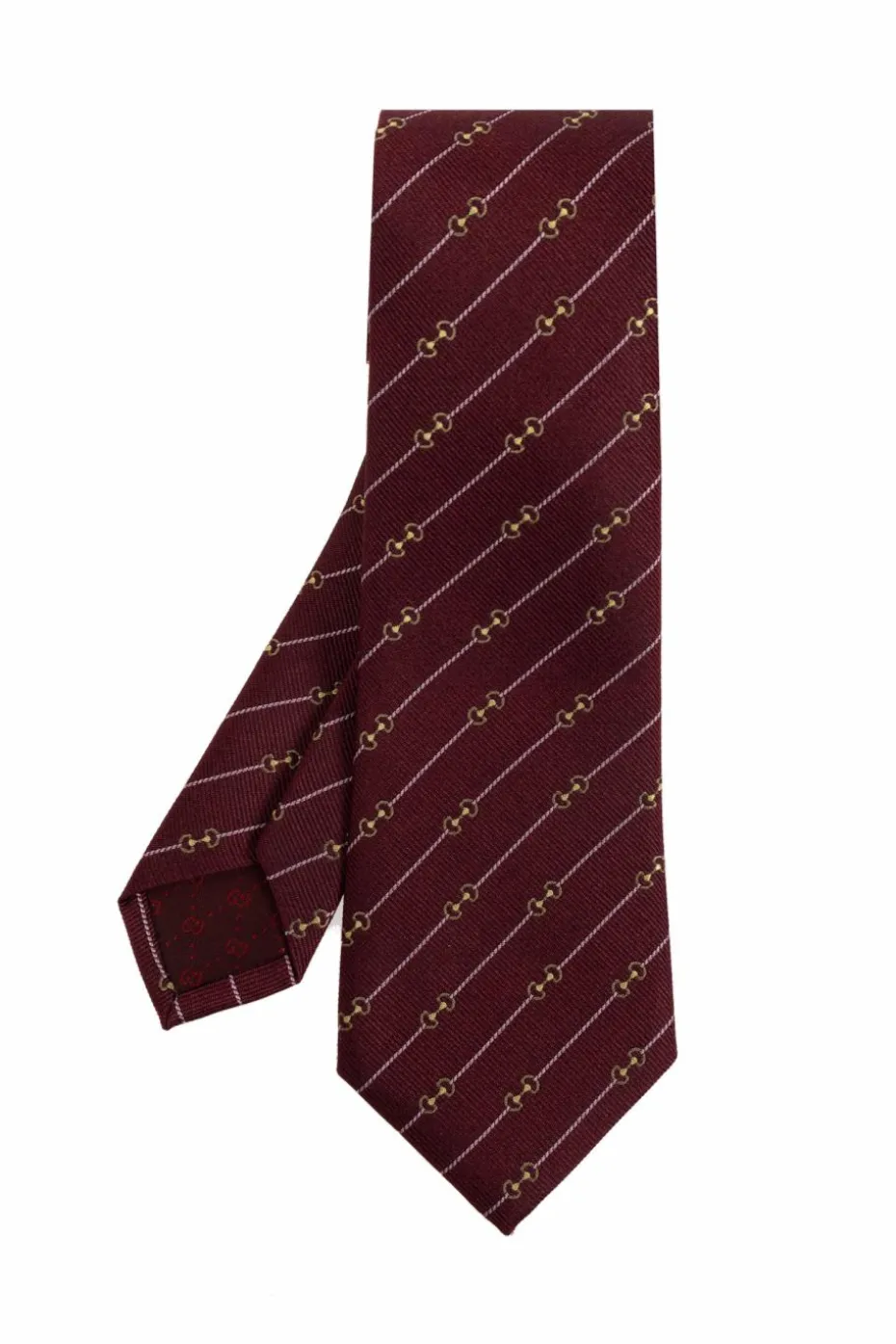 Gucci BURGUNDY Silk tie