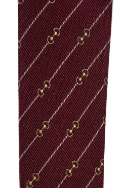 Gucci BURGUNDY Silk tie