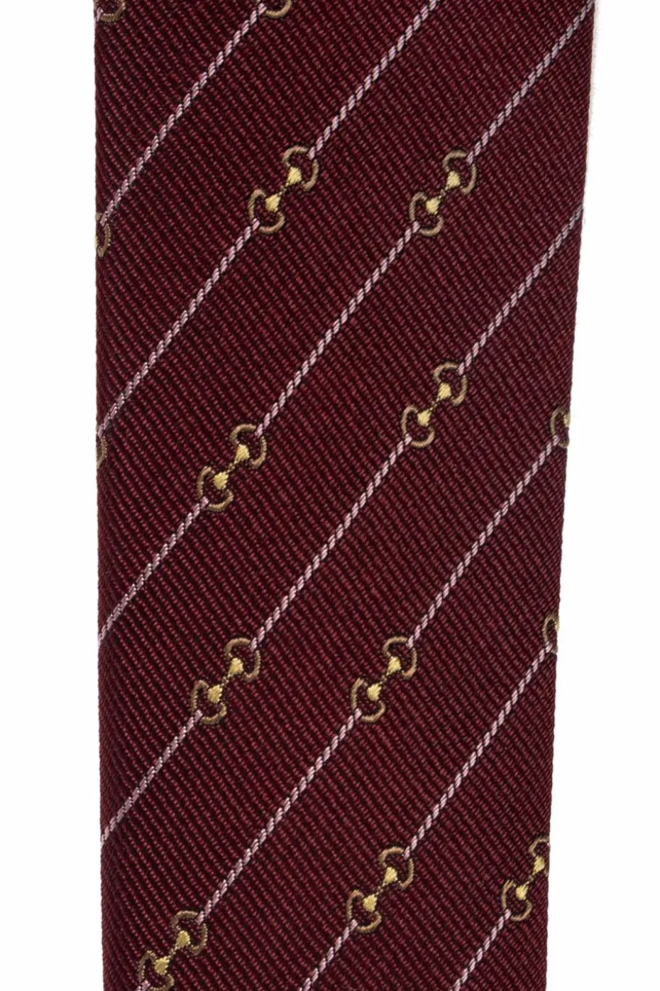 Gucci BURGUNDY Silk tie