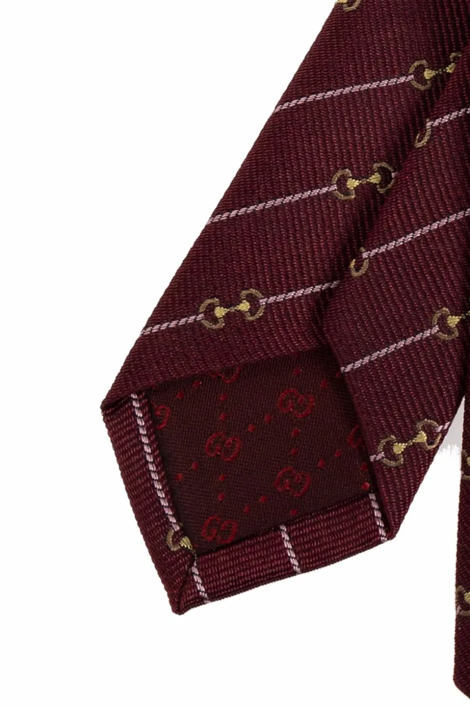 Gucci BURGUNDY Silk tie