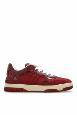 Gucci BURGUNDY Sneakers Re-Web
