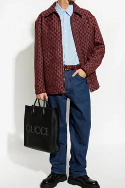 Gucci BURGUNDY Wool Jacket