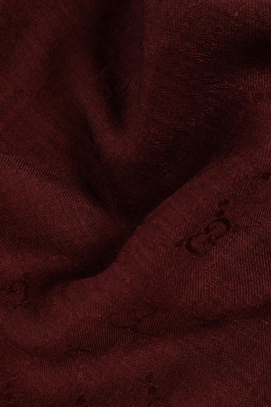 Gucci BURGUNDY Wool scarf