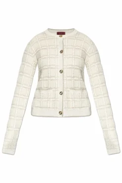 Gucci cream Cardigan with Lurex thread