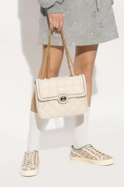 Gucci cream ‘Deco Small’ quilted shoulder bag