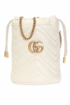 Gucci cream ‘GG Marmont’ shoulder bag