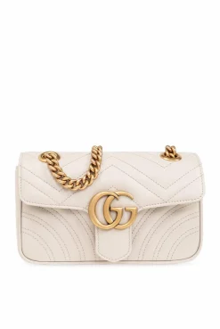 Gucci cream ‘GG Marmont Mini’ shoulder bag