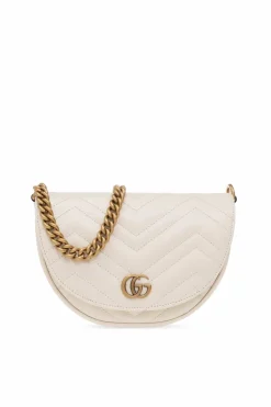 Gucci cream ‘GG Marmont Mini’ shoulder bag
