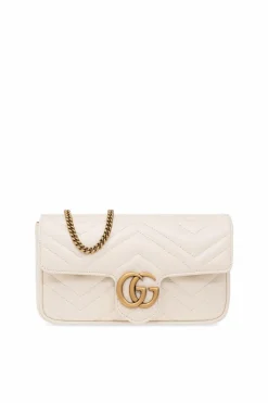 Gucci cream ‘GG Marmont’ shoulder bag