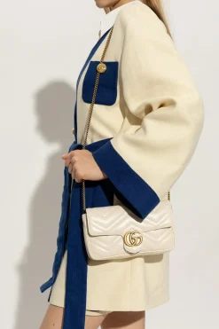 Gucci cream ‘GG Marmont’ shoulder bag