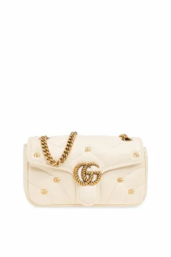 Gucci cream ‘GG Marmont Small’ shoulder bag
