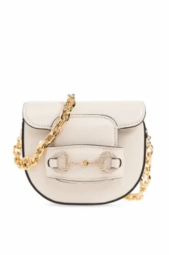 Gucci cream āHorsebit 1955ā belt bag