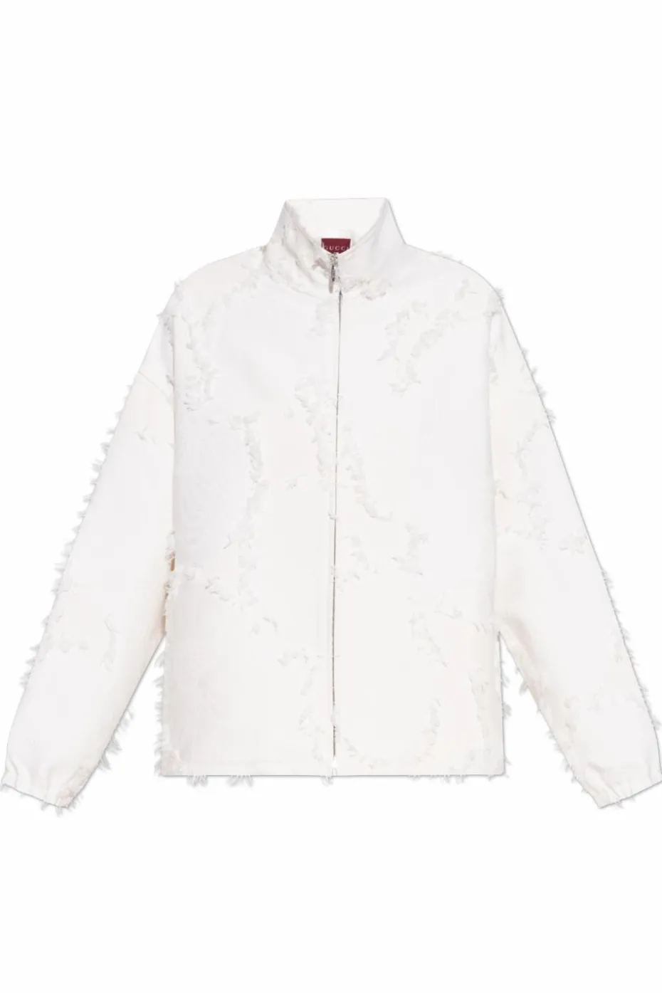 Gucci cream Jacket with decorative fringes