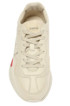 Gucci cream 'Rhyton' logo sneakers