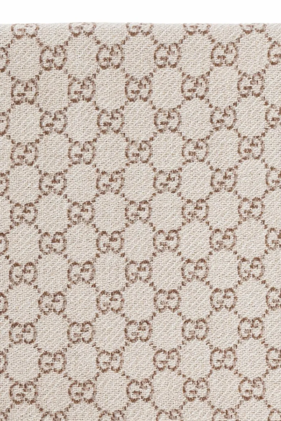 Gucci cream Scarf with monogram