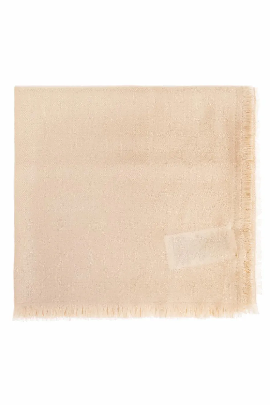 Gucci cream Scarf with monogram