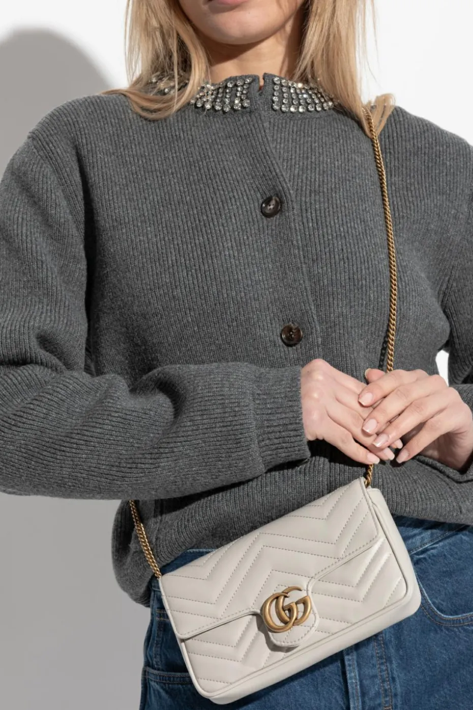 Gucci cream Shoulder bag GG Marmont 2.0