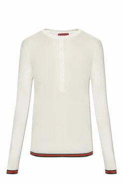 Gucci cream Silk top
