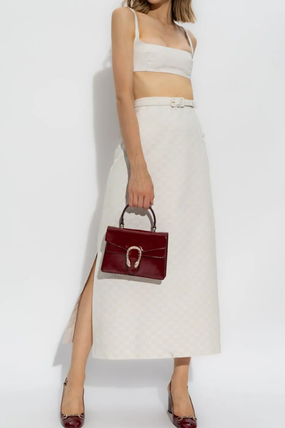 Gucci cream Skirt with monogram