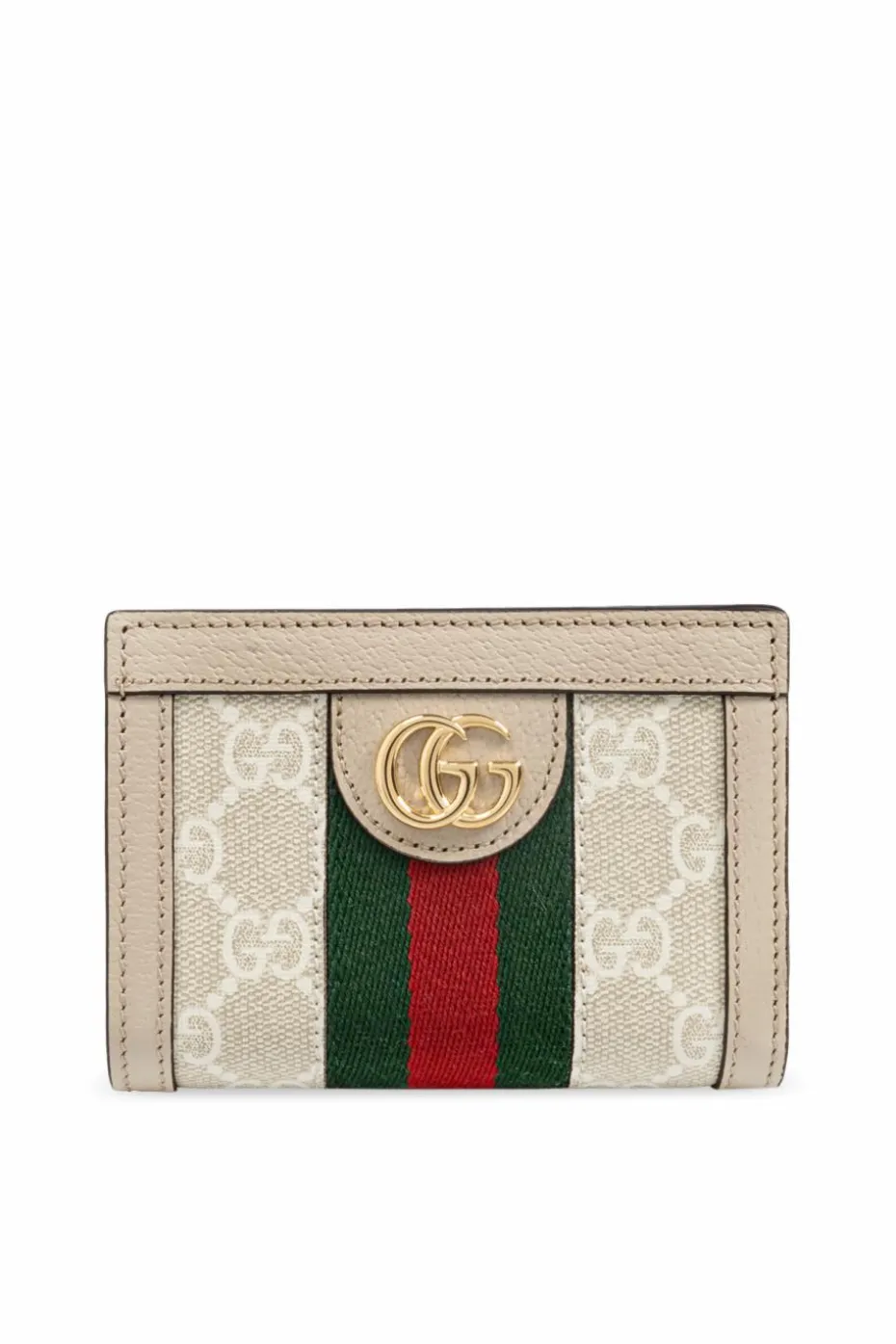 Gucci cream Wallet with Web strap
