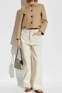 Gucci cream Wide-leg jeans