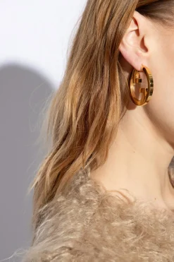 Gucci GOLD Logo-shaped earrings