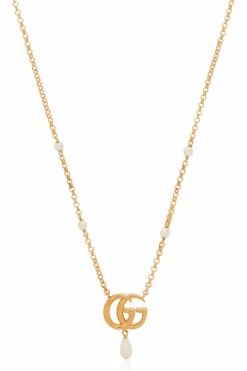 Gucci GOLD Necklace with logo-shaped pendant