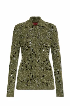 Gucci GREEN Cardigan with pockets