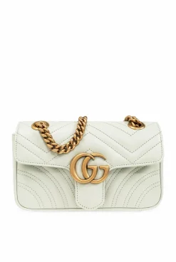 Gucci GREEN ‘GG Marmont Mini’ shoulder bag