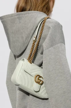 Gucci GREEN ‘GG Marmont Mini’ shoulder bag