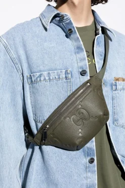 Gucci GREEN Leather belt bag